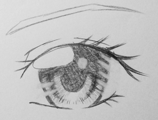 How to draw manga eyes – step by step tutorial | free3DTutorials.com