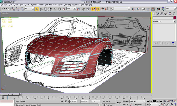 Making of AUDI R8 | free3DTutorials.com